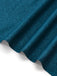 Blaugrünes 3-teiliges 50er Kleid mit Blumen-Schürze und Spitzentop