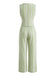 Grünes 30er Weste & Hose Set mit Stickerei