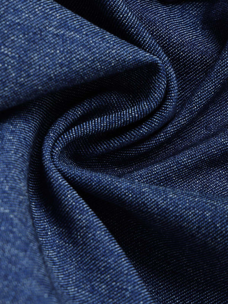 60er Jeans-Jacke mit Spaghettiträger und Fransen