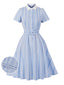 50er Swingkleid mit Streifen und Karo