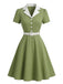 1950s Patchwork Vintage Classic Dress 5