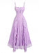 50er Kleid mit Spaghettiträger und Blumen