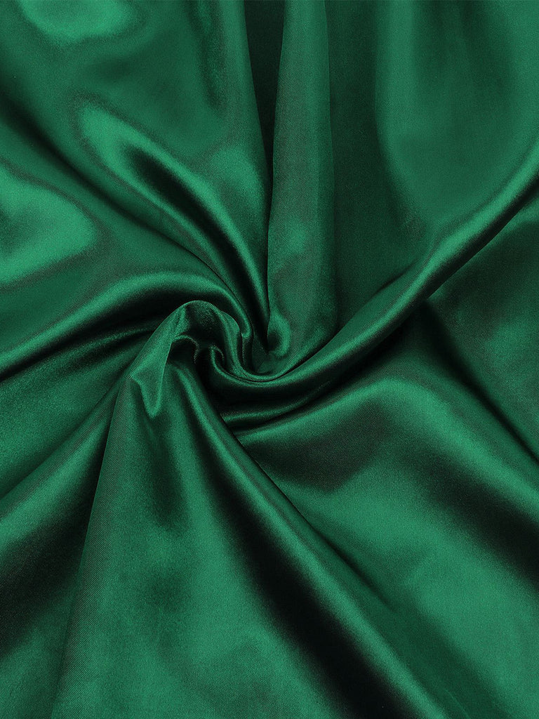 50er 3PCS Kleid mit Flatterärmel-Top und Satin-Schürze