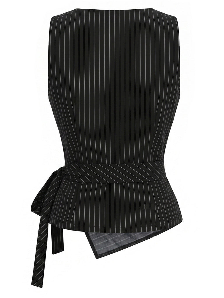 Schwarzes 30er Set mit Nadelstreifen