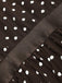 Braunes 50er Swingkleid mit Kappärmel und Polka-Dots