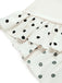 Cremefarbenes 60er Kleid mit One-Shoulder und Polka-Dots