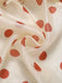 Creme-Rotes 60er Teekleid mit Polka-Dots