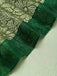 Grünes & Graues 40er Kleid mit Blumen und Patchwork