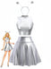 70er 2PCS Metallic Top & Rock Set mit Antennen-Haarreif