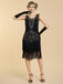 20er Shiftkleid mit Pailletten und Fransen
