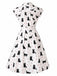 50er Shirtkleid mit Polka-Dots und Gürtel