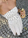 50er Trägerloses Smockkleid mit Polka-Dots