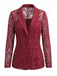 50er Jacke mit Blumen und Knopfleiste