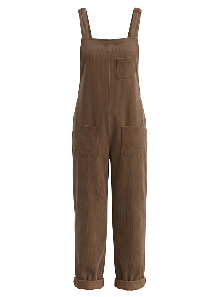 60er Jumpsuit mit Träger und Cord