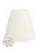 Beige 70er Minirock in A-Linie