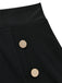 Schwarze 50er kurze Hose mit hoher Taille