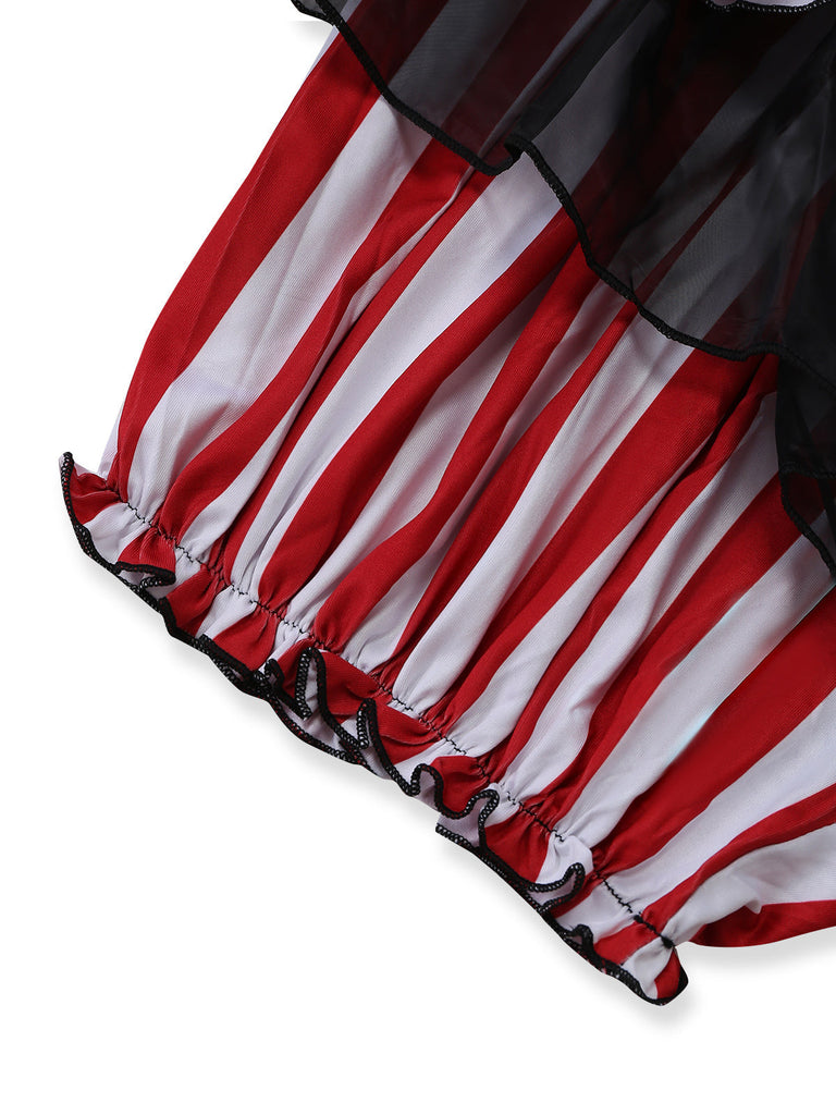 Schwarzes & Weißes 50er Halloween mit Harlequin und Clown
