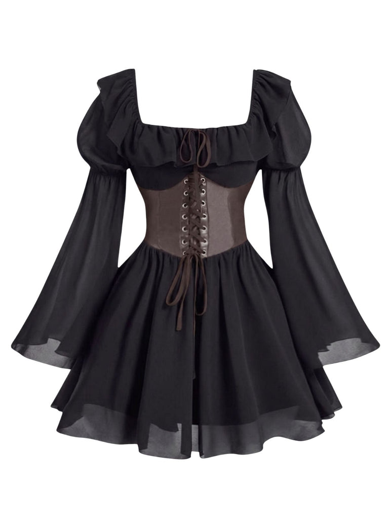 1950s Square Neck Vintage Classic Dress