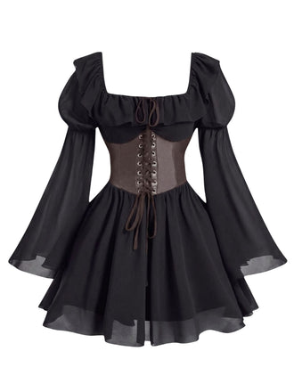 1950s Square Neck Vintage Classic Dress