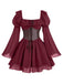 1950s Square Neck Vintage Classic Dress 6