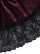 50er Gothic Kleid mit Spitzen-Tüll und Tunnelzug-Raffung