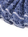 Dunkelblaues 50er Kleid mit Blumen und Puffärmel