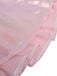 Rosa 60er Kleid mit Tiefer V-Ausschnitt und Patchwork