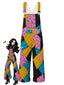 [Vorverkauf] 80er Sally-Latzhose mit Patchwork und Taschen