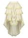 Beige 50er Rock mit Spitze und Besatz