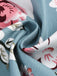 50er Ärmelloses Kleid mit Neckholder und Blumen