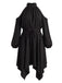 [Übergröße] 70er Cold-Shoulder Kleid