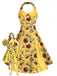 [Vorverkauf] Gelbes 50er Kleid mit Sonnenblumen und Neckholder