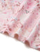 Rosa 40er Kleid mit V-Ausschnitt und Blumen