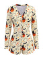 50er Halloween-Romper mit Geister- und Kürbis-Print