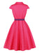 50er Kleid mit Kappärmel und Polka-Dots