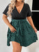 50er Swingkleid mit abstraktem Print