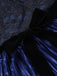 Königsblaues 50er Plisseekleid mit Spitze