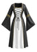 80er Mittelalter Halloween Kleid mit Bindung