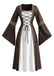 80er Mittelalter Halloween Kleid mit Bindung