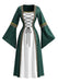 80er Mittelalter Halloween Kleid mit Bindung