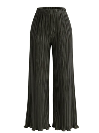 40er Hose mit hoher Taille und weitem Bein