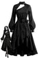 [Vorverkauf] 40er Gothic Kleid mit abnehmbarem Überwurf