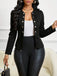 80er Blazer mit Wildleder-Optik und Doppelreiher