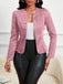 80er Blazer mit Wildleder-Optik und Doppelreiher