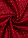 Rotes 50er Kleid & Schürze Set mit Polka-Dots