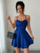 60er Minikleid mit Raffung und Wasserfallausschnitt