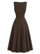 70er Set aus Blumenbluse & Trägerkleid mit Taschen