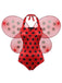 70er Marienkäfer-Kostümset mit Polka-Dot-Body und Flügeln