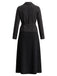40er Nadelstreifenset aus Blazer und A-Linien-Midikleid