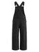 50er Cord-Latzhose mit Taschen und weitem Bein